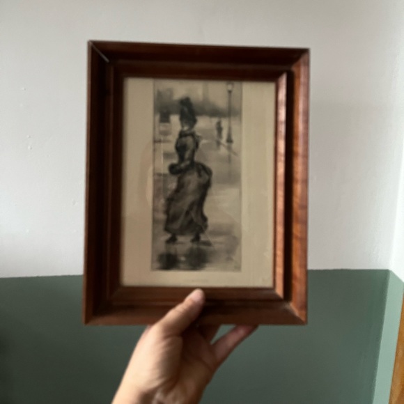 Frame with Parisian 1900 scene - Picture 2 of 8